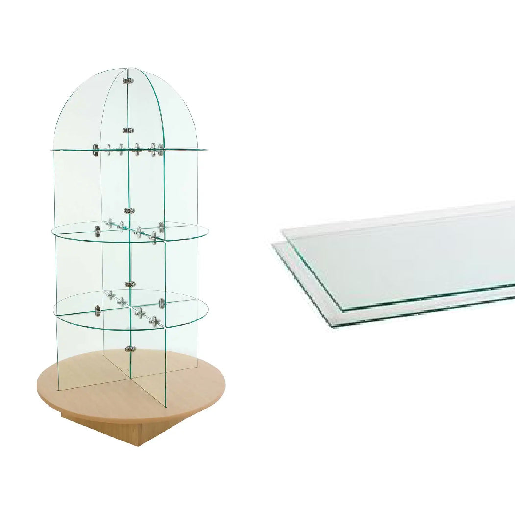 Glass Merchandisers store display fixtures Now Displays