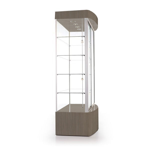 Curved Front Trophy Case