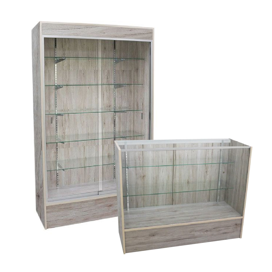 Vintage Barnwood Glass Retail Display Cases | Now Displays