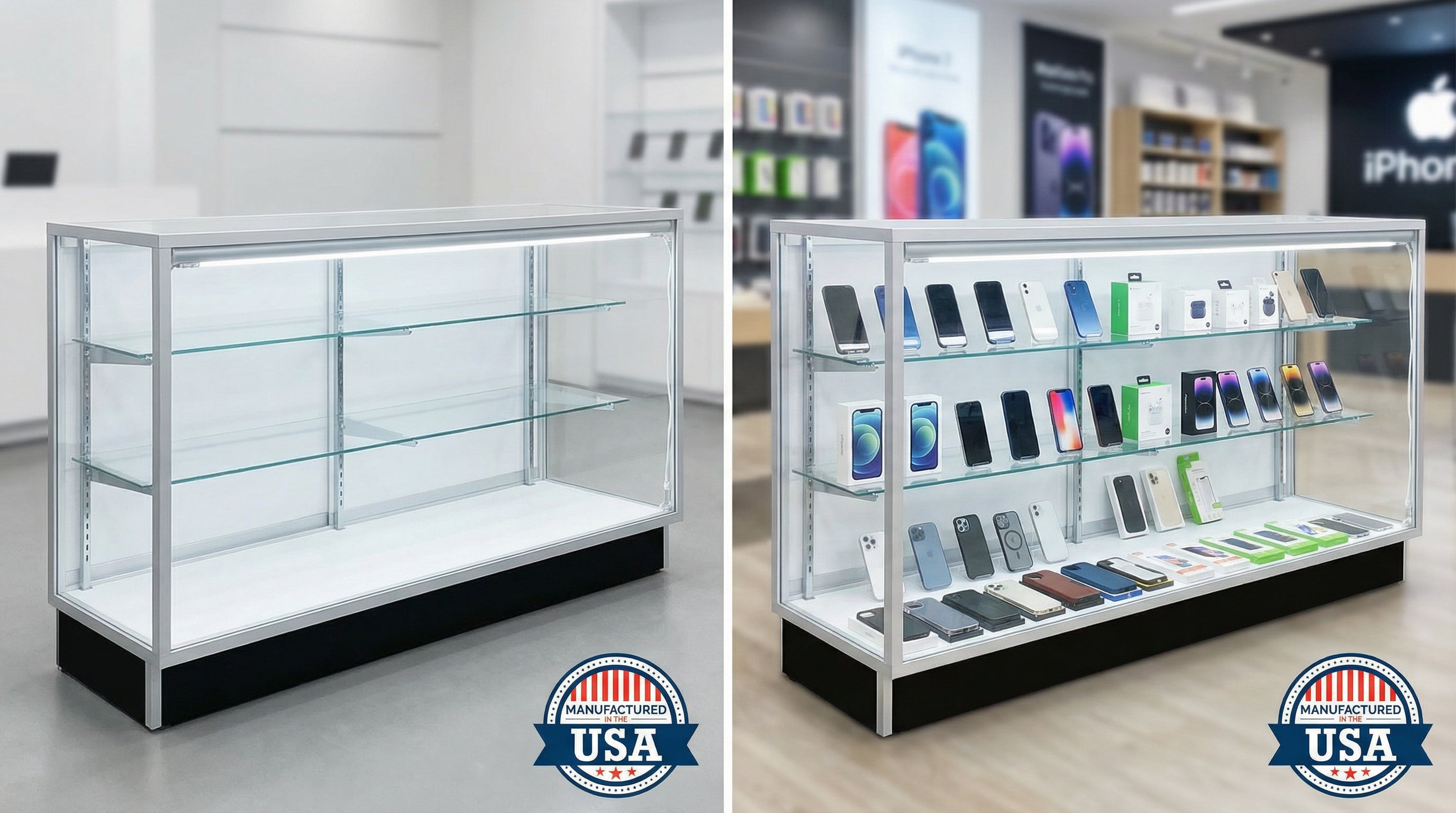 Made in USA Glass Display Case