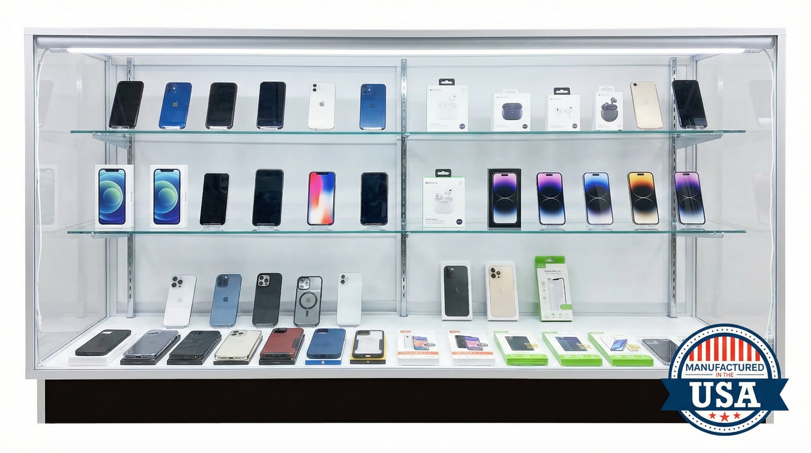 Made in USA Glass Display Case