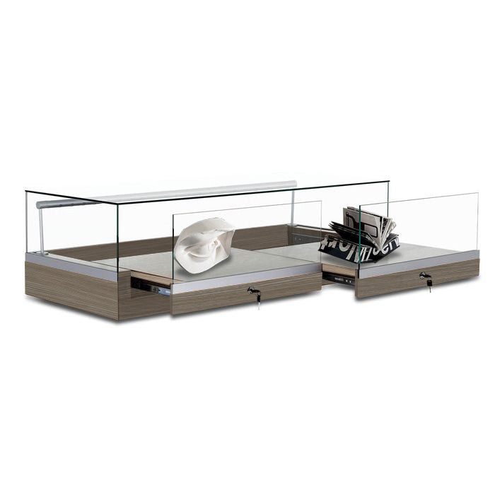 Frameless Tabletop Display- Pull Out Deck