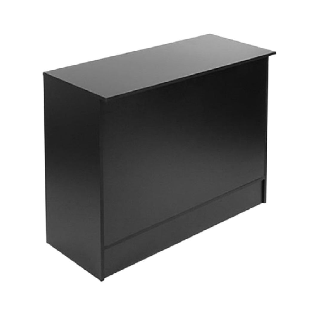 Black Cash Wrap Counter With Adjustable Shelves
