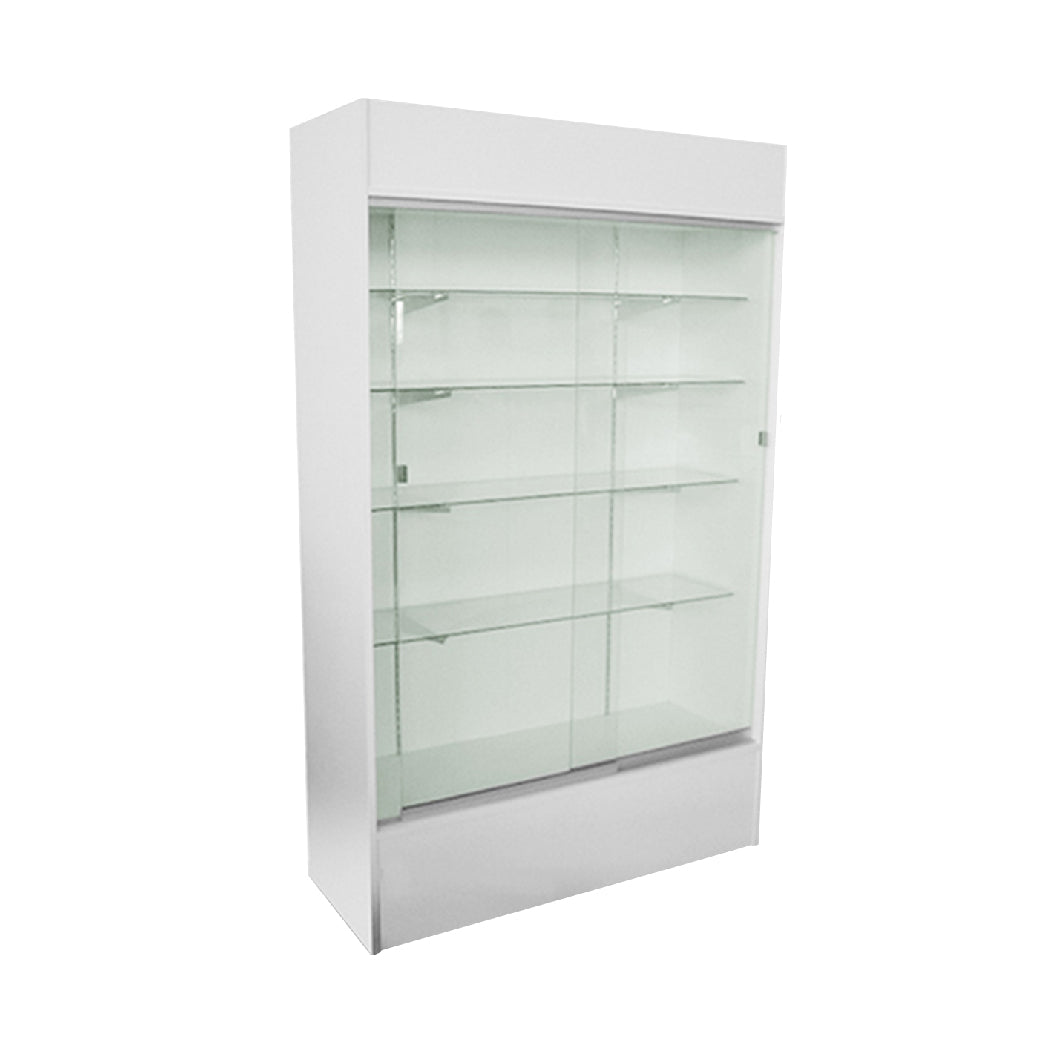 48"L White Rectangular Wall Case