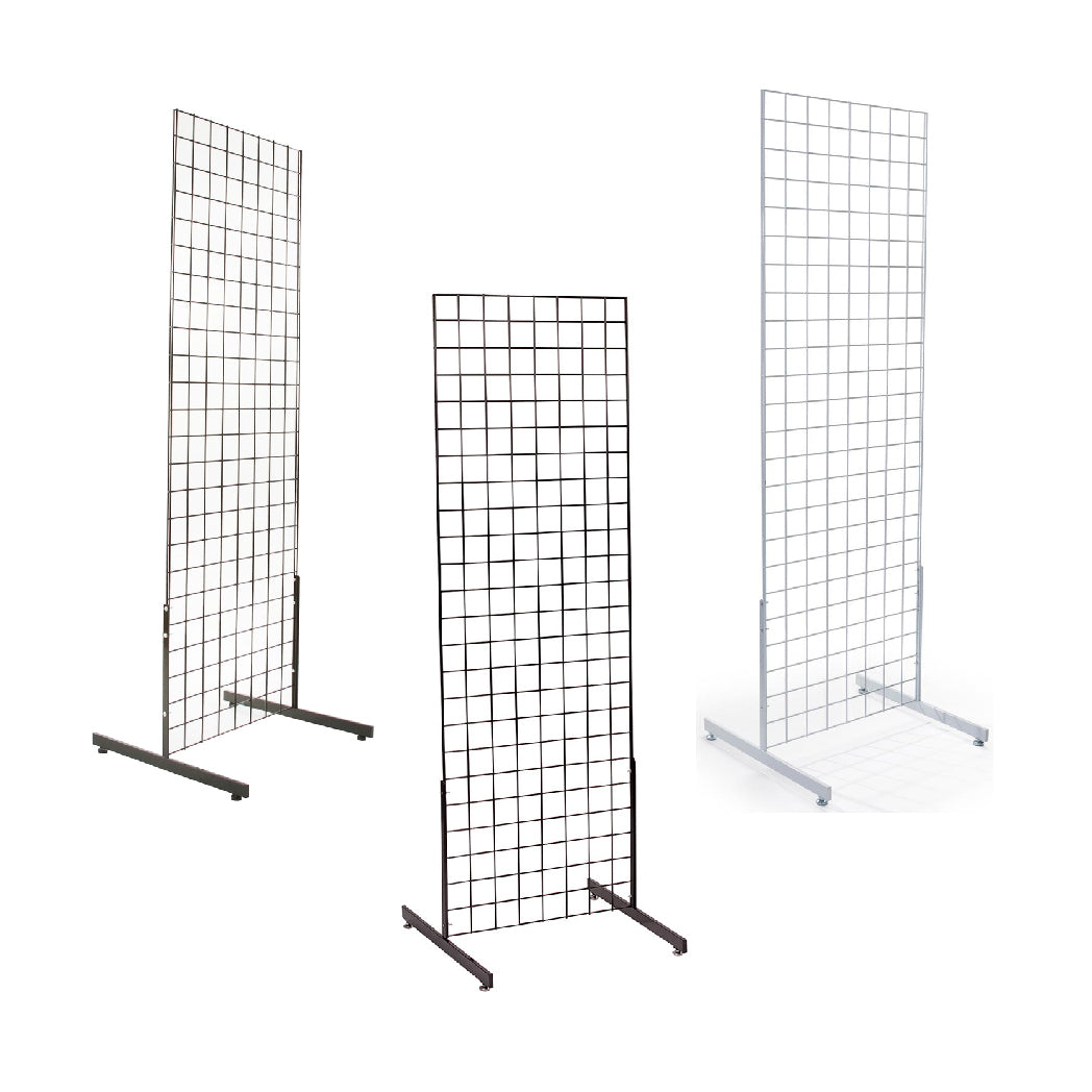 Free-Standing Grid Wall Tower With T-Base