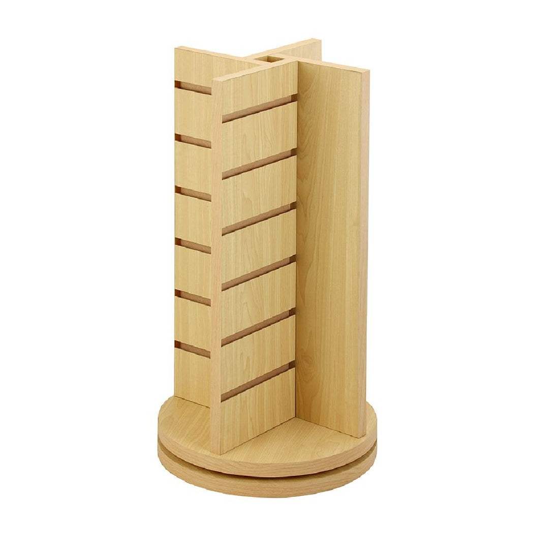 Four-Way Slatwall Wood Display